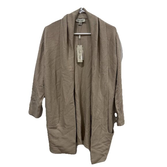 Women’s Charlie Paige Cardigan Beige Tan Size Small S‎ Cozy Soft - Picture 1 of 7